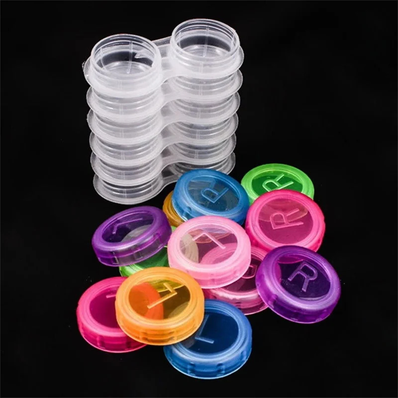 Lens Case Pouch - Kolorowe, przezroczyste etui na soczewki kontaktowe,