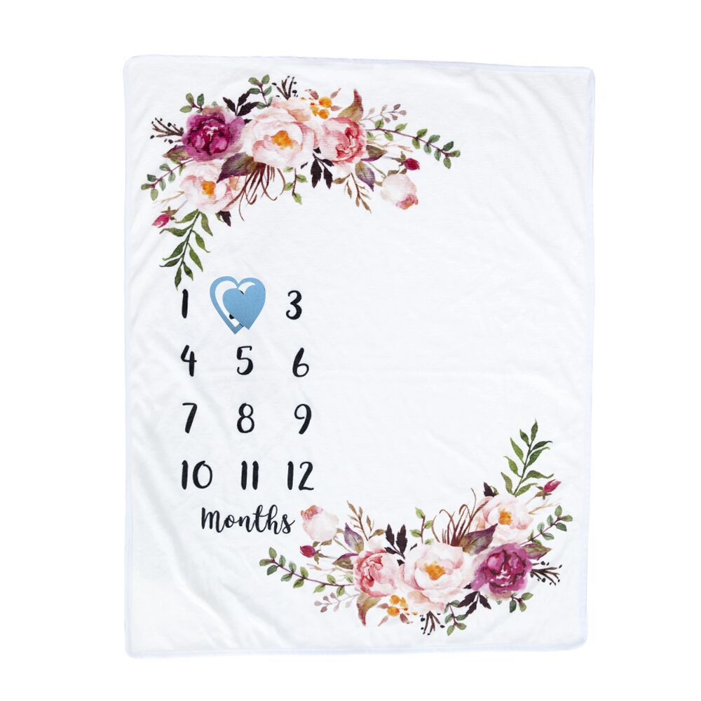 Photography Background - Kid Record Growth Milestone Koc flanelowy