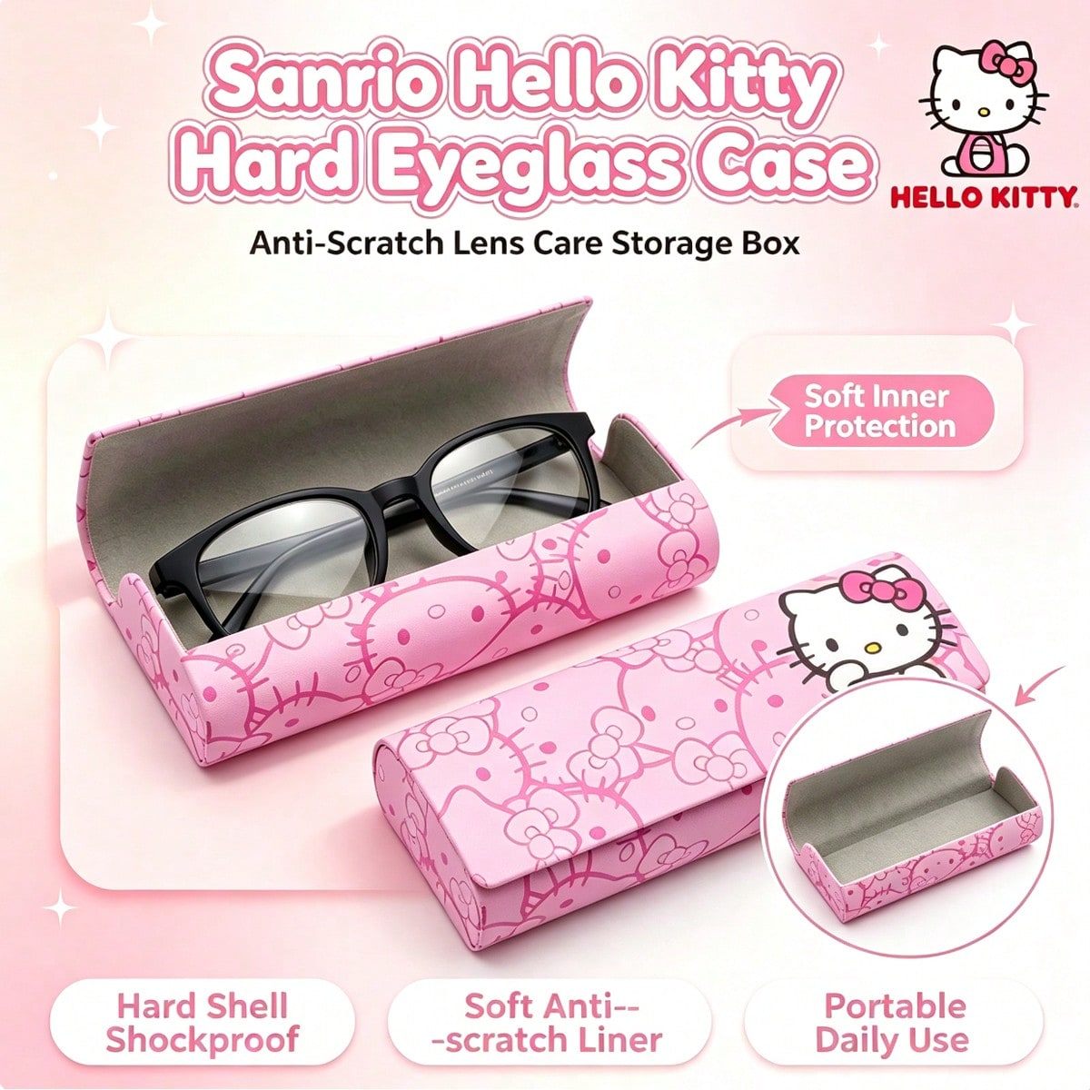 Twarde etui na okulary Hello K – Lens Case Pouch recenzja i cena