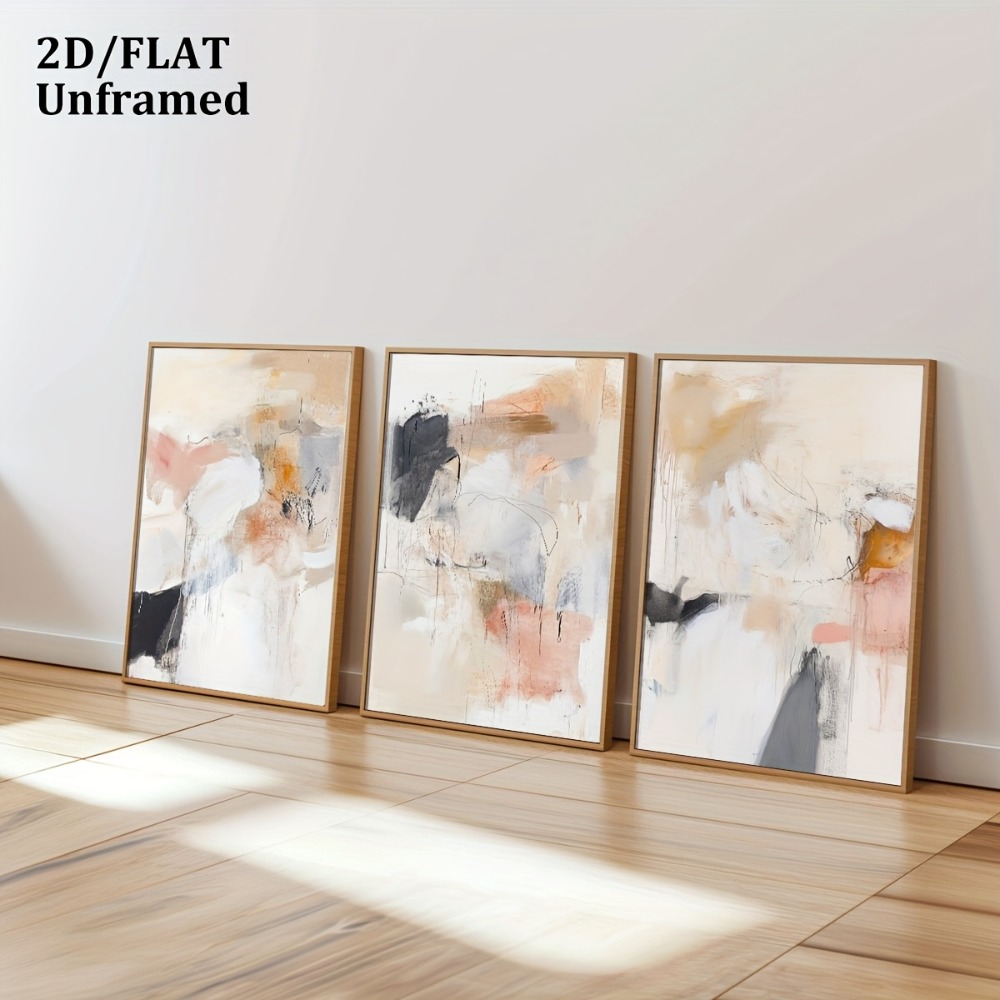 3 szt. Bezramowe, neutralne be – Photography Geometry recenzja i cena