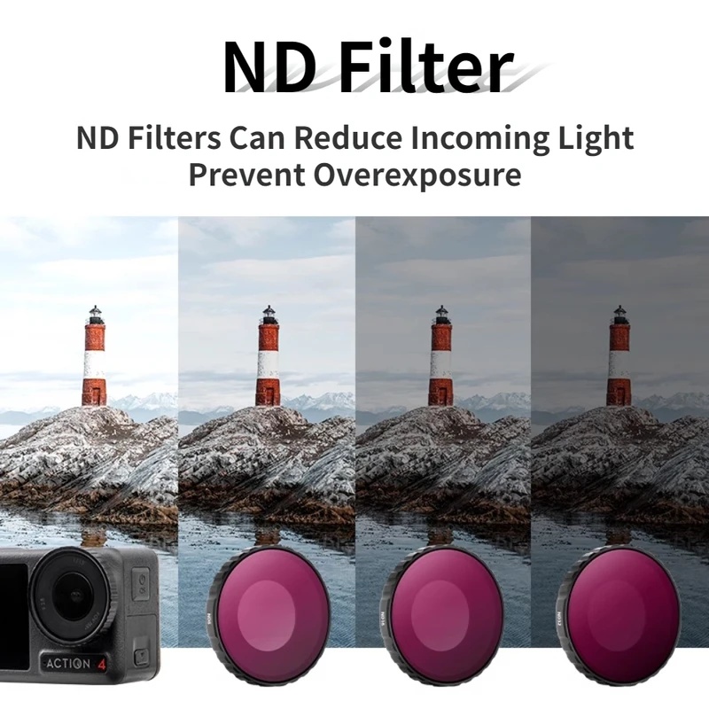 Zestaw filtrów DJI Osmo Action – Nd Filter Set recenzja i cena